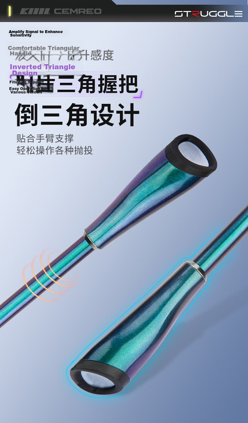 Komairay Dragon Warrior 8th Generation Universal Lure Rod 2.4m Left-Handed Pistol Grip Set Long Cast Ultra-Light Carbon Pike Fishing Rod 8
