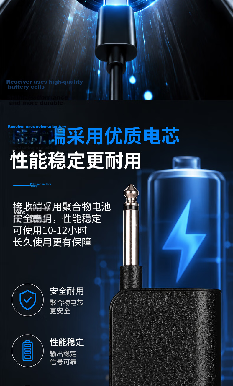 SE SOBAST ST-160S Rechargeable Wireless Handheld Microphone Home KTV Professional Karaoke Conference Host Stage Performance Microphone Universal One-to-Two Black 10