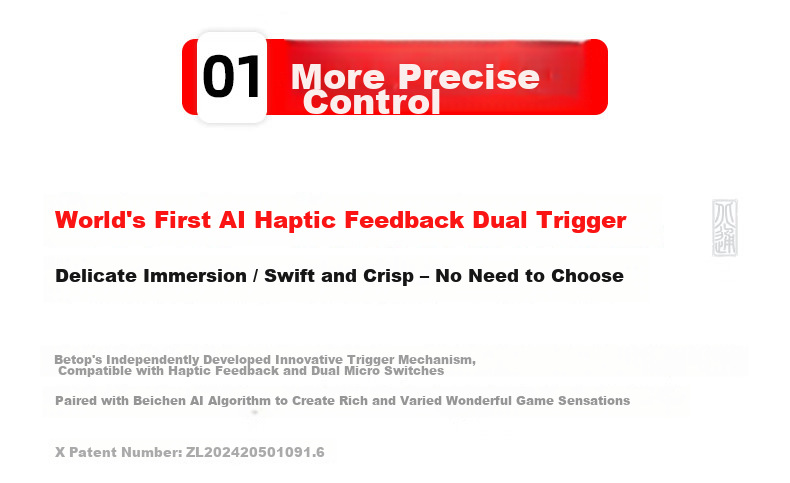 Betop Kunpeng 70 Elite Gaming Controller AI Smart Control Adaptive Dual Trigger Xbox PC Wireless Bluetooth NS Motion Steam TV Switch FIFA Pro Evolution Soccer 14