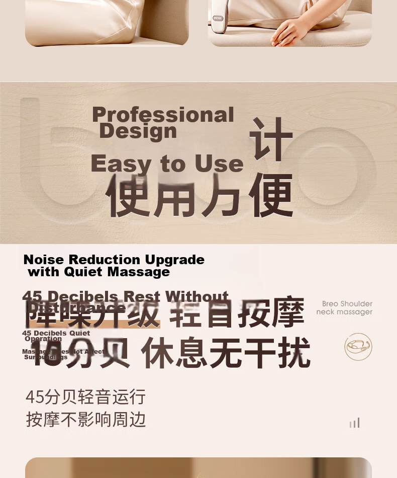 Breo N5mini S5 Upgraded Version Adjustable Neck Width Cervical Massager Shoulder and Neck Massager for Legs, Waist, and Neck Birthday Gift for Mom, Wife, and Girlfriend 19