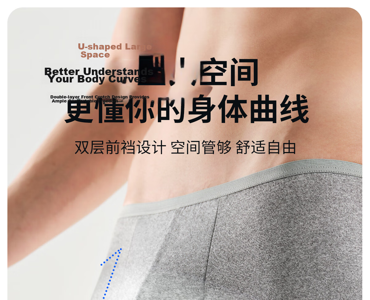 Freego Disposable Men's Boxer Briefs Sterilized Travel Business Large Size Pack of 6 L 14