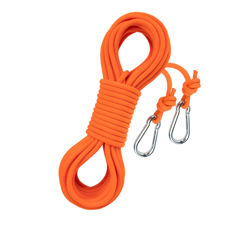 Kanle Safety Rope Orange Polypropylene Rope High-altitude Fall Protection Rope Descending Rescue Rope Clothesline [Load Capacity 1200 Jin] 6mm 30m