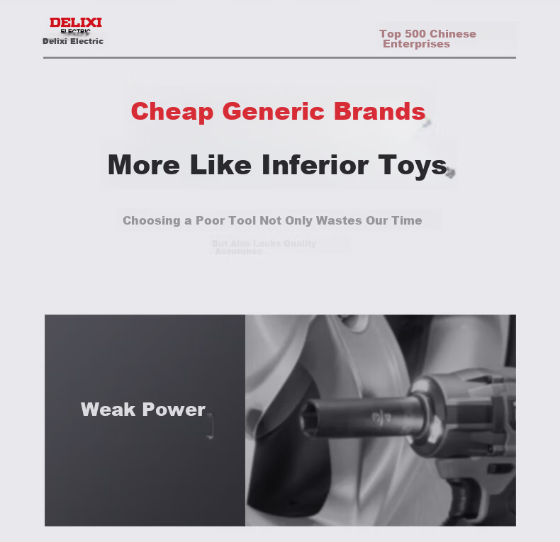 DELIXI ELECTRIC Brushless Impact Wrench High Torque Genuine Electric Wrench Lithium Battery Cordless Power Tool Charger Air Gun 5
