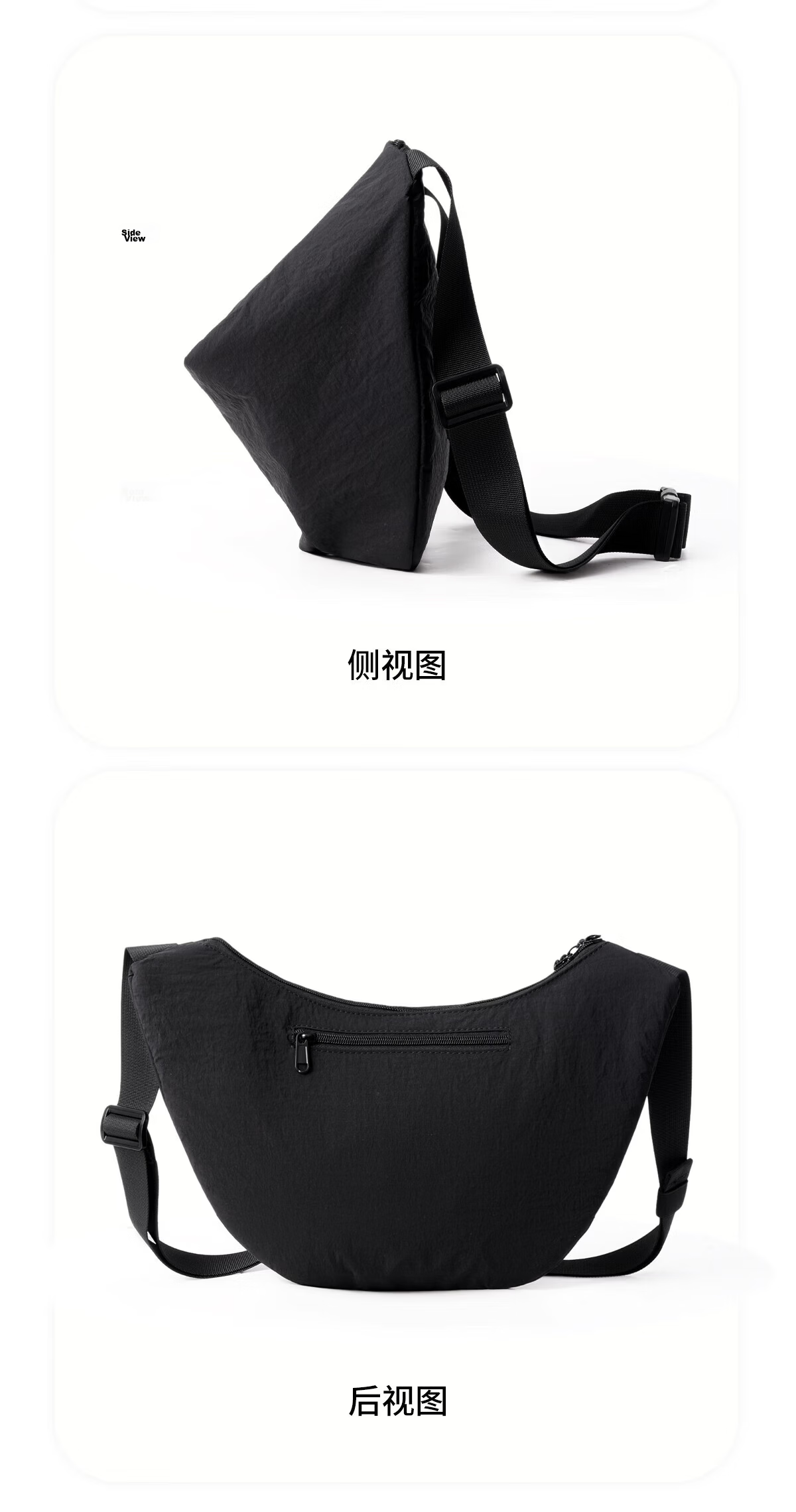 361° Women's Large Capacity Crossbody Bag Korean Style Dumpling Bag Simple Ins High-Value Versatile Lightweight Durable Casual Shoulder Bag 12