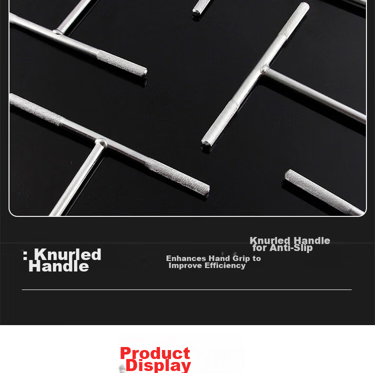 Haisidike T-Handle Hex Wrench Extended Socket T-Type Sleeve (8/10/12/13/14) [Jingcang] 5-Piece Set 8