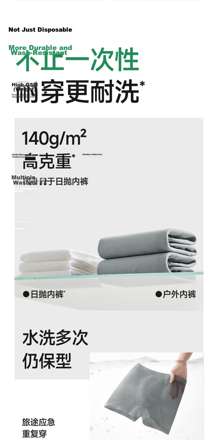 Bananain Disposable Men's Daily Use Wash-Free Boxer Briefs Individually Packaged Travel Business Trip EO Sterilized SS042 13