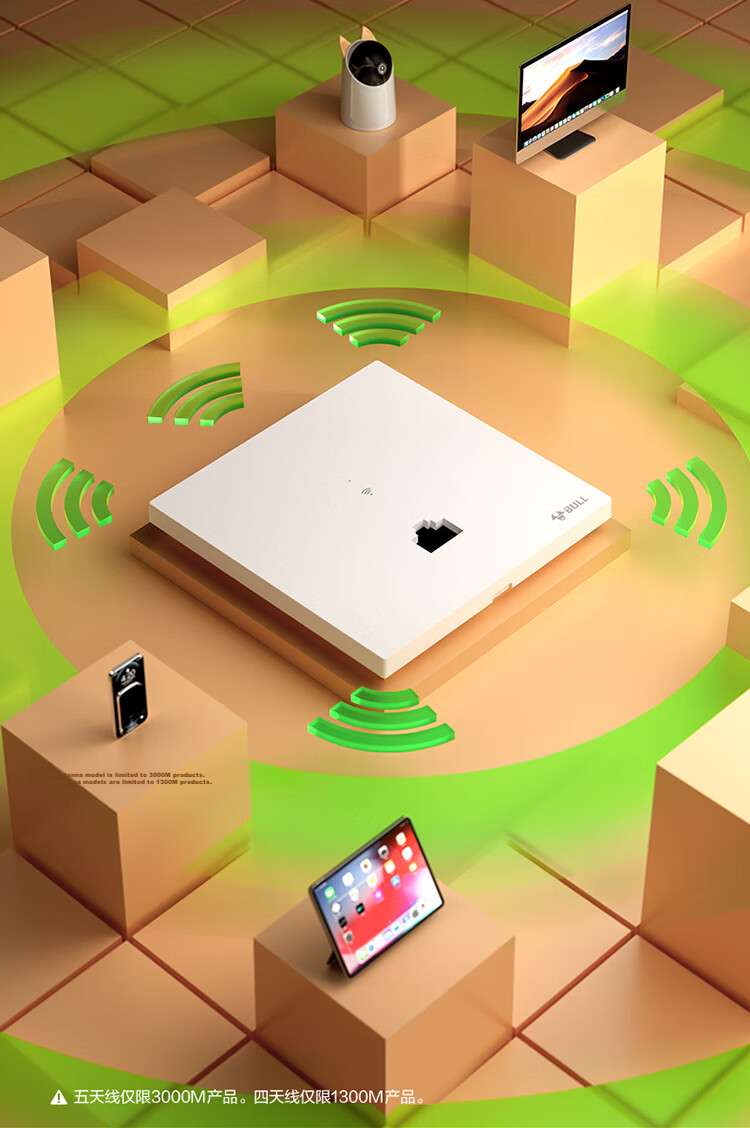 BULL Wall AP Wireless WIFI Socket Computer Network Router GTW04A Ivory White Panel (Requires Socket) 15