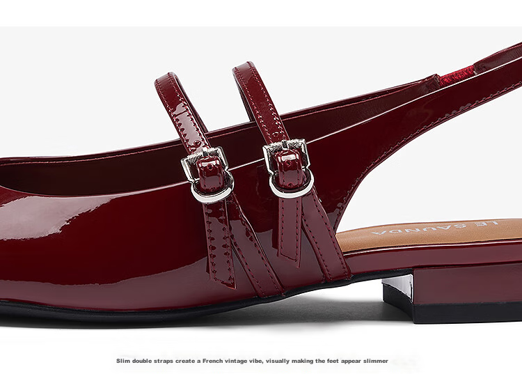 Laird & Dan [Happy Princess] 2026 Summer New Chunky Heel Mary Jane Sandals Women 19301 Milk Tea Apricot BEP 34 9