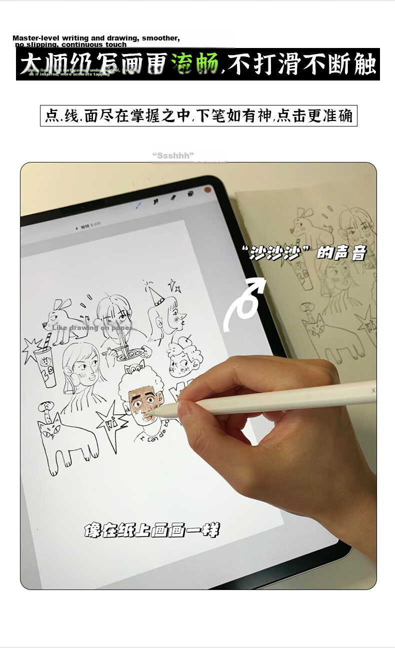 PROTESCREEN Anti-Glare Screen Protector for 2024 New iPad 12th Gen 3A Matte Paper Film Compatible with iPad Air 8 and iPad Pro 11-inch, Anti-Reflection, Handwriting Friendly 11