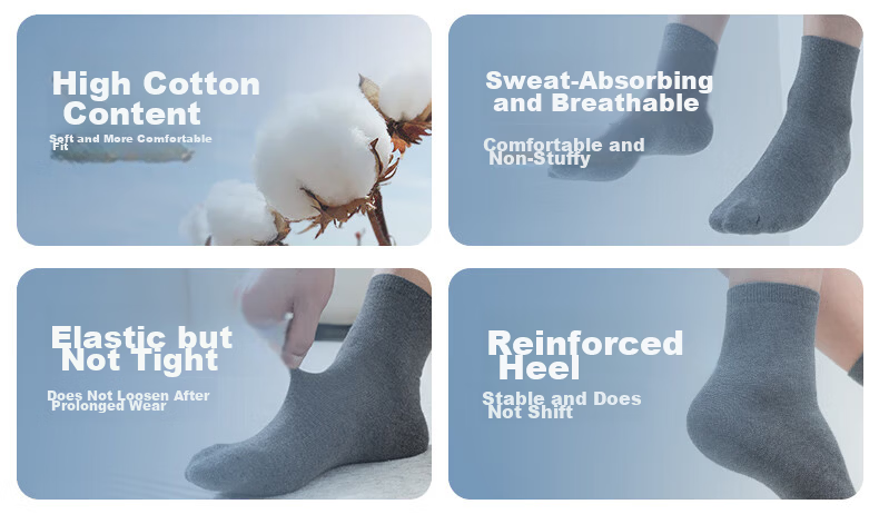 Beianshi 10A Disposable Women's Socks Sweat-Absorbing Breathable Travel Compression No-Wash Daily Socks Cream White 3 Pairs Pack 2
