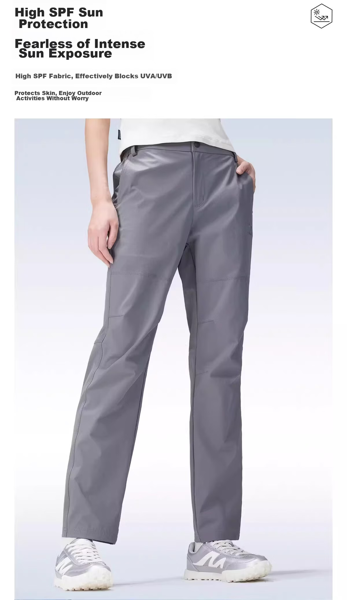 Camel Women's Outdoor Quick-Dry Pants Spring Summer Woven Cool Breathable Moisture-Wicking High UV Protection Hiking Mountaineering Trousers for Men 7