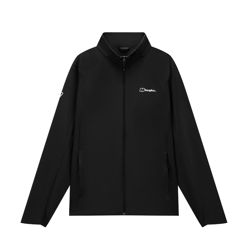 Berghaus 26 Summer New Aura Men's UPF50+ Sun Protection Windproof Lightweight Outdoor Jacket Black S