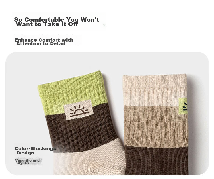 BALABALA balaOne Autumn Winter Cotton Socks for Boys and Girls, Baby and Kids, Student Base Layer, 2 Pairs Pack 209425172206 9