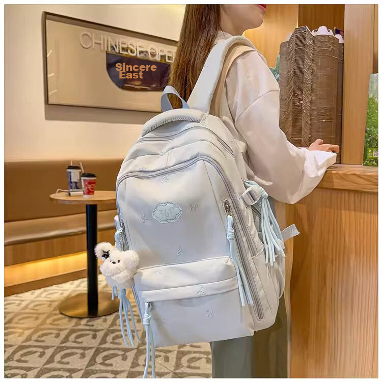 361° Korean Style Casual Large Capacity Lightweight High-Value Spinal Protection Backpack for Middle and High School Girls 8