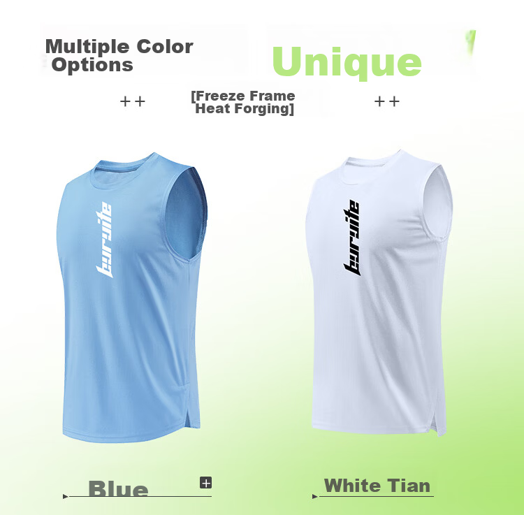 BURUITE Ice Silk Men's Summer Sports Set Vest Marathon Lining Shorts Quick-Dry Track and Field Running Fitness Apparel 7