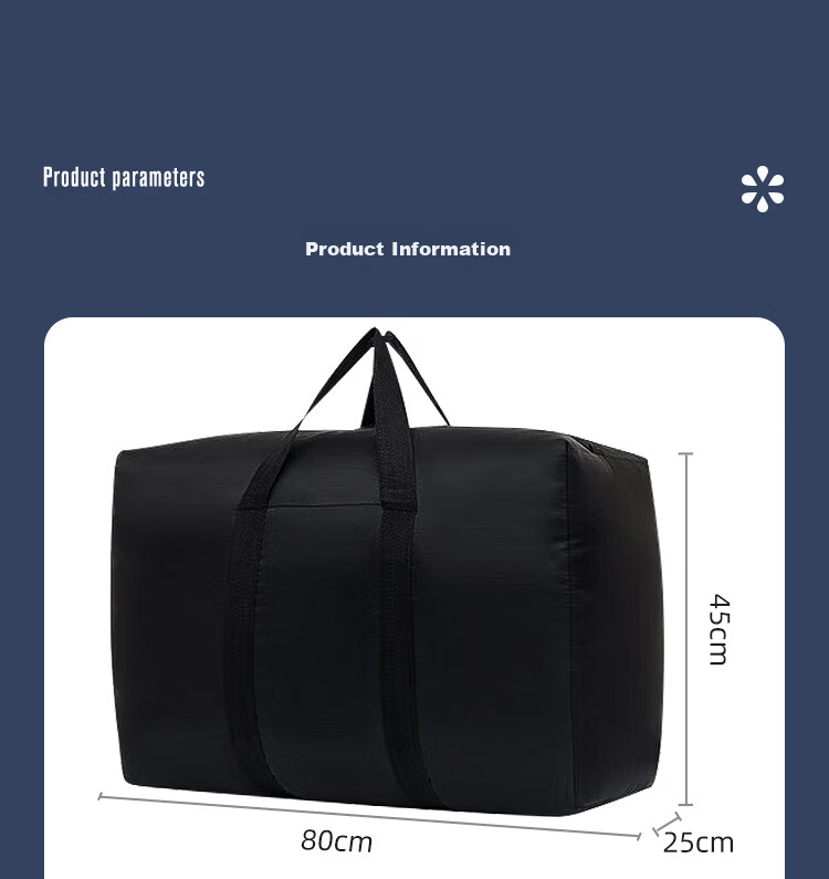 BIAZE Moving Bags Packing Organizer Woven Bags Clothes Quilt Moving Packing Bags Extra Large 3-Pack Oxford Cloth 22