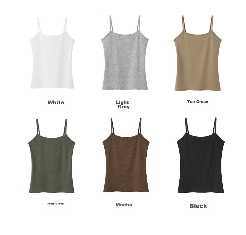 Langsha Women's Small Camisole Vest 2026 New Slim Fit Slimming Backless Sleeveless Thin Outerwear Basic Top 3