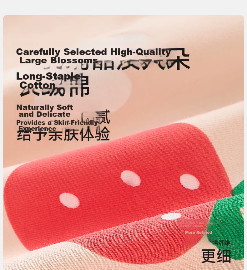 Mianqixiong Girls' Cotton Boxer Briefs 95% Cotton Children's Underwear Lemon Girl M023-5 Pack 5
