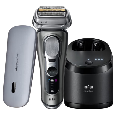 Braun Series 9 Peak Edition 2.0 Cleaning Care Center Portable Cordless Electric Shaver Foil Razor Reciprocating Shaver Gift for Husband Boyfriend