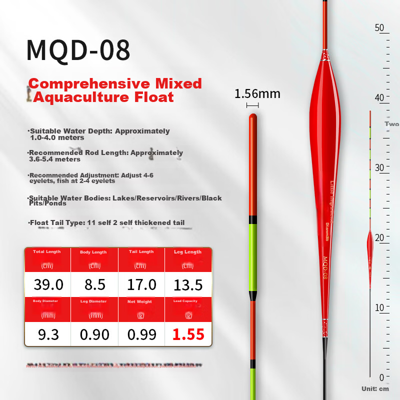 Xiaofengxian Fish Float MQD-03 Crucian Carp Nano Float High Sensitivity Thick Tail Visible Fishing Float Nearsighted Float Fishing Tackle 16