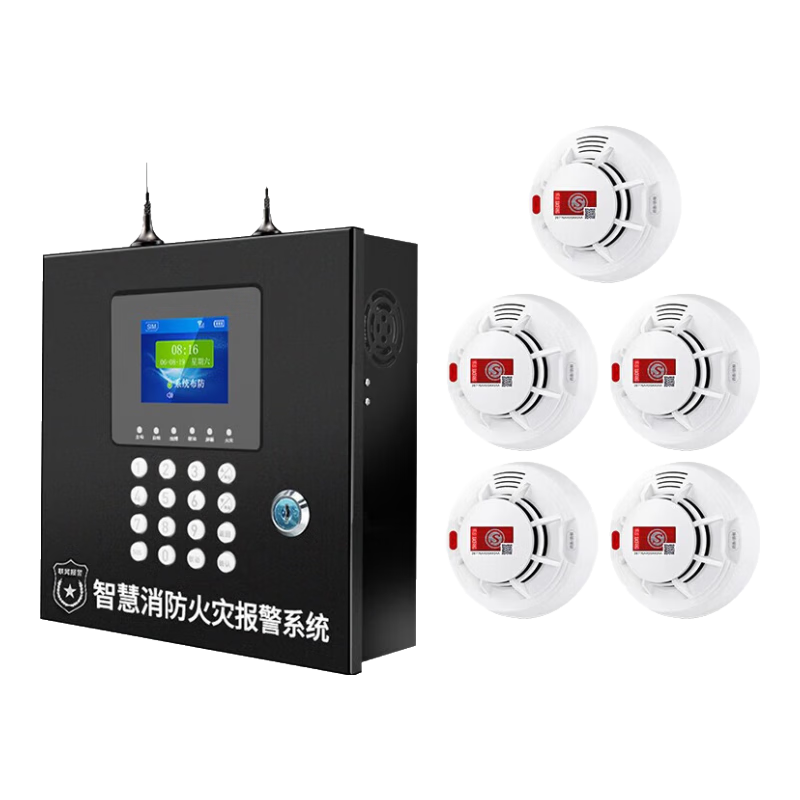 LFang PS-GT20 Smoke Alarm, Fire Detector, 3C Certified, Networked System for Fire Detection, One-To Solutio