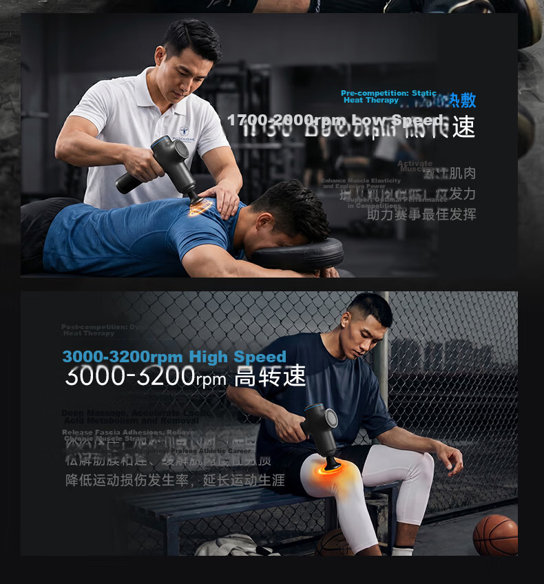 YunKangBao Ultra Fascia Gun Professional Sports Fitness Muscle Massager Deep Tissue Massage Relaxation Gift for Holidays and Birthdays 6