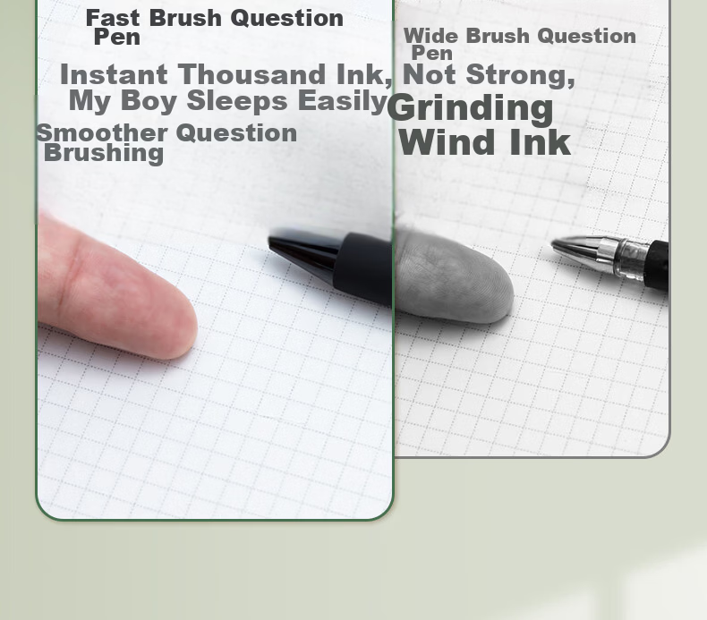 M&G Stationery Silent High-Value 0.5mm Black Retractable Quick-Dry Gel Pen Large Capacity Exam Use 4-Pack AGPJ9607A 6