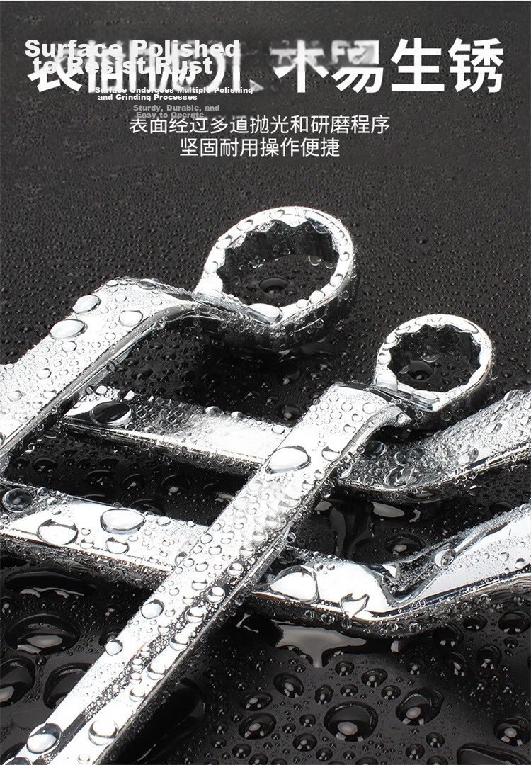 JETECH Double-Ended Clutch Wrench Multi-Functional Bathroom Quick Wrench Universal Faucet Wrench OFSF17-19 4