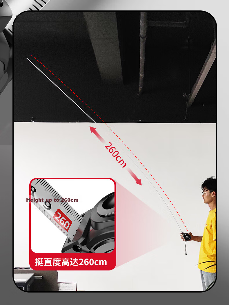Delixi Steel Tape Measure 5m Household Wear-Resistant Drop-Proof High-Precision Self-Locking Ruler [AMG Series] 10m x 25mm 3
