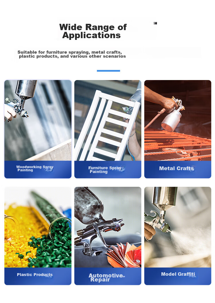 HSD Pneumatic Spray Gun Automotive Sheet Metal High Atomization Spray Pot Primer Spray Gun K-3 Top Cup 0.5mm Nozzle 2