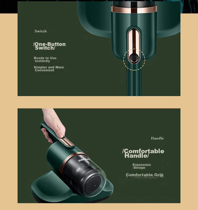 Supor Mite Removal Device Bed Treasure High Performance Large Suction UV Double Vibration Patting High Temperature Sterilization Heat Drying Dehumidification Dual Cup Mite Separation Home Vacuum Clean 29