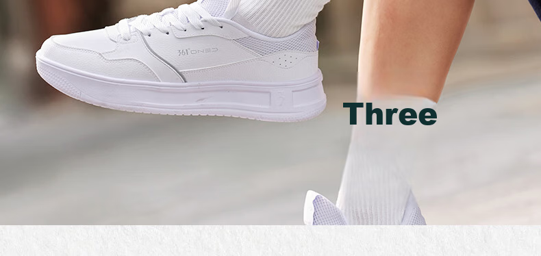 361° Qinghe 2.0 Men's Sneakers Sports Shoes Spring Summer Casual Thick Sole White Shoes 672616610-1 34