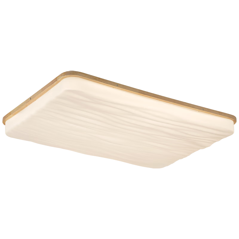 NVC LED Ceiling Light Living Room Lamp New Chinese Style Wooden Art Large Size Smart Full Spectrum