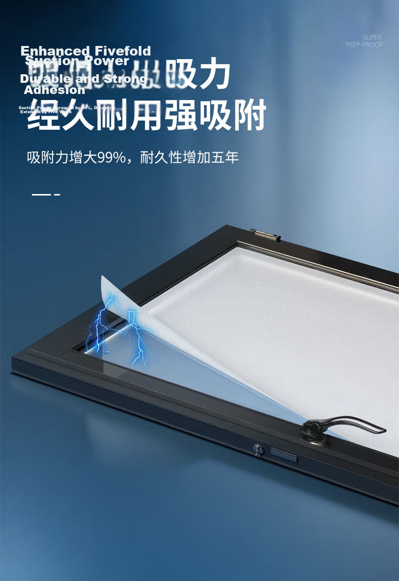 Jinlongxing Frosted Glass Window Privacy Film Bathroom Privacy Sticker Translucent but Not See-Through 1.2*3m 17