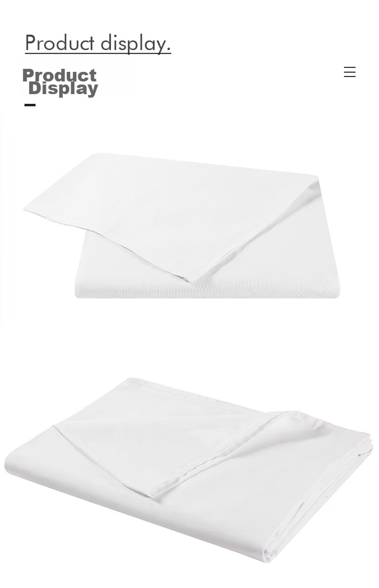 Aiwei Skin-Friendly Five-Star Hotel Pure White Homestay Duvet Cover Pillowcase Bed Sheet 1.5m/1.8m Four-Piece Set 7