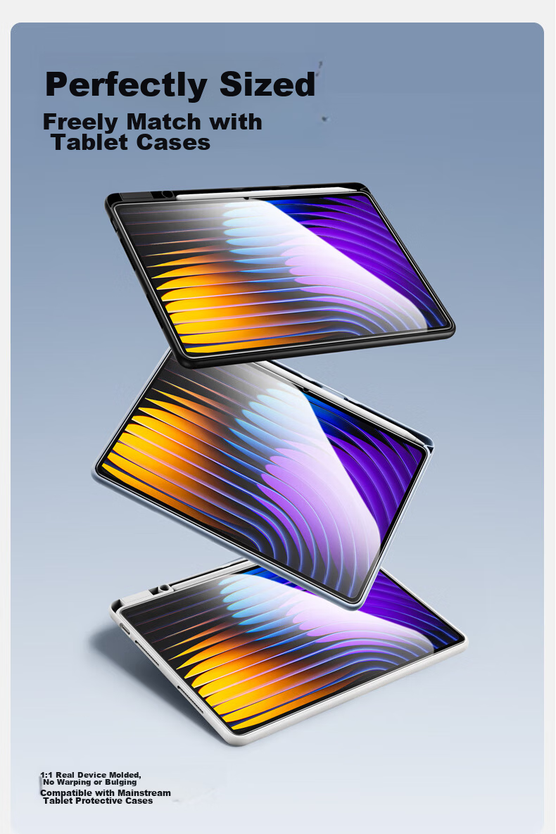 Shanmo Tempered Glass Screen Protector for Xiaomi Pad 7S Pro, 12.5-Inch, 2025 Model, 7spro, Dust-Free Box, Anti-Dust, Anti-Fingerprint, HD Protective Film 14