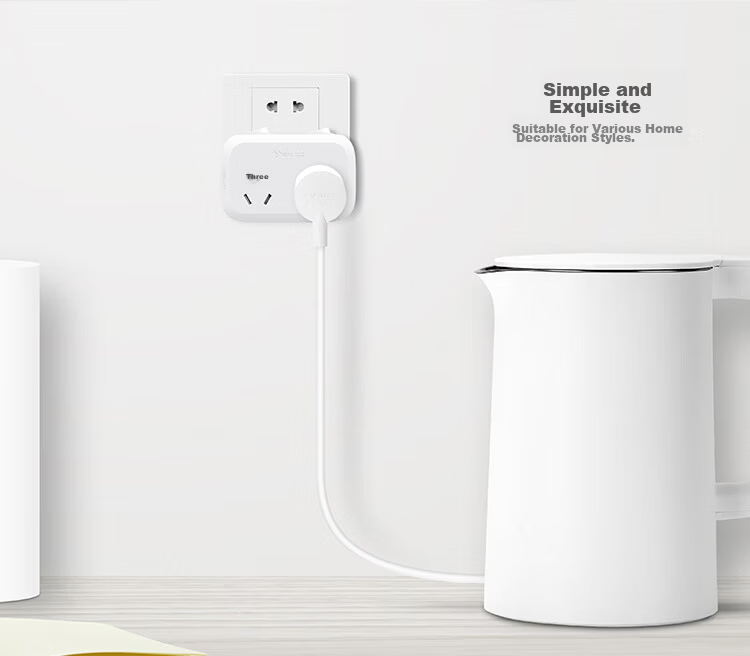 BULL Adapter Plug/One-to-Two Socket/Wireless Conversion Socket/Power Converter for Bedroom and Kitchen 2-Position Controlled Switch Socket GN-9323 8