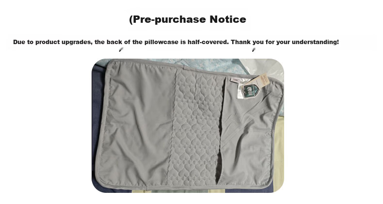 MUJI Class A Quilted Pillowcase with Pillow Core Isolation Layer, Household Anti-Oil and Dirt-Proof Pillowcase, 48x74cm Single Piece 11