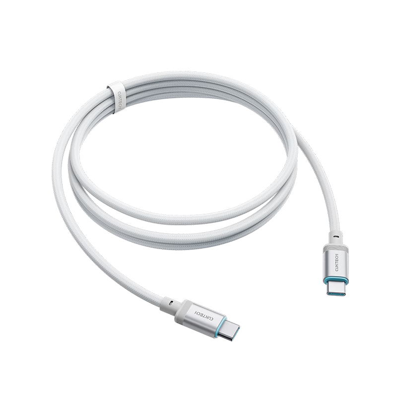 CUKTECH Type-C Charging Cable 240W High Power 6A Current CTOC Braided Fast Charging Compatible with Apple 17/iPad/Xiaomi Huawei Phones and Laptops 1.5m