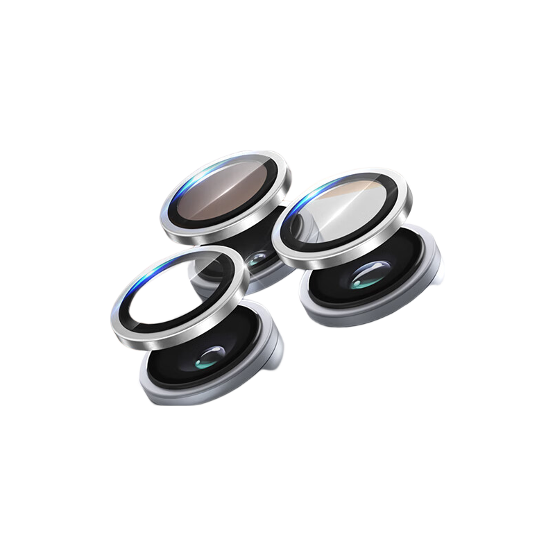 Torras [Schott Glass Substrate | AR Anti-Reflective] Compatible with iPhone 17 Pro Max Camera Lens Tempered Protective Film 3-Pack [Silver White]