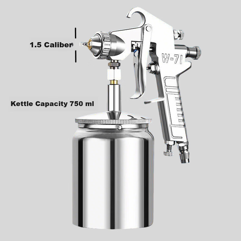 Junwen Spray Gun Pneumatic Paint Sprayer Automotive Coating Glue Spray Can 1.5/F75-750ml Lower Cup 8