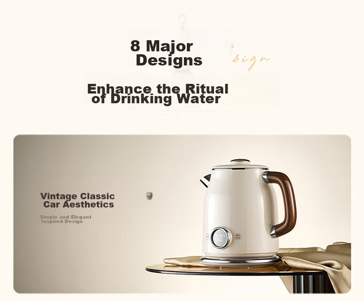 Midea Electric Kettle Water Boiler Artist 56-Level Precise Temperature Control 48H Keep Warm Constant Temperature 316L Baby-Grade Stainless Steel Auto Power Off MK-SH63-Q 13