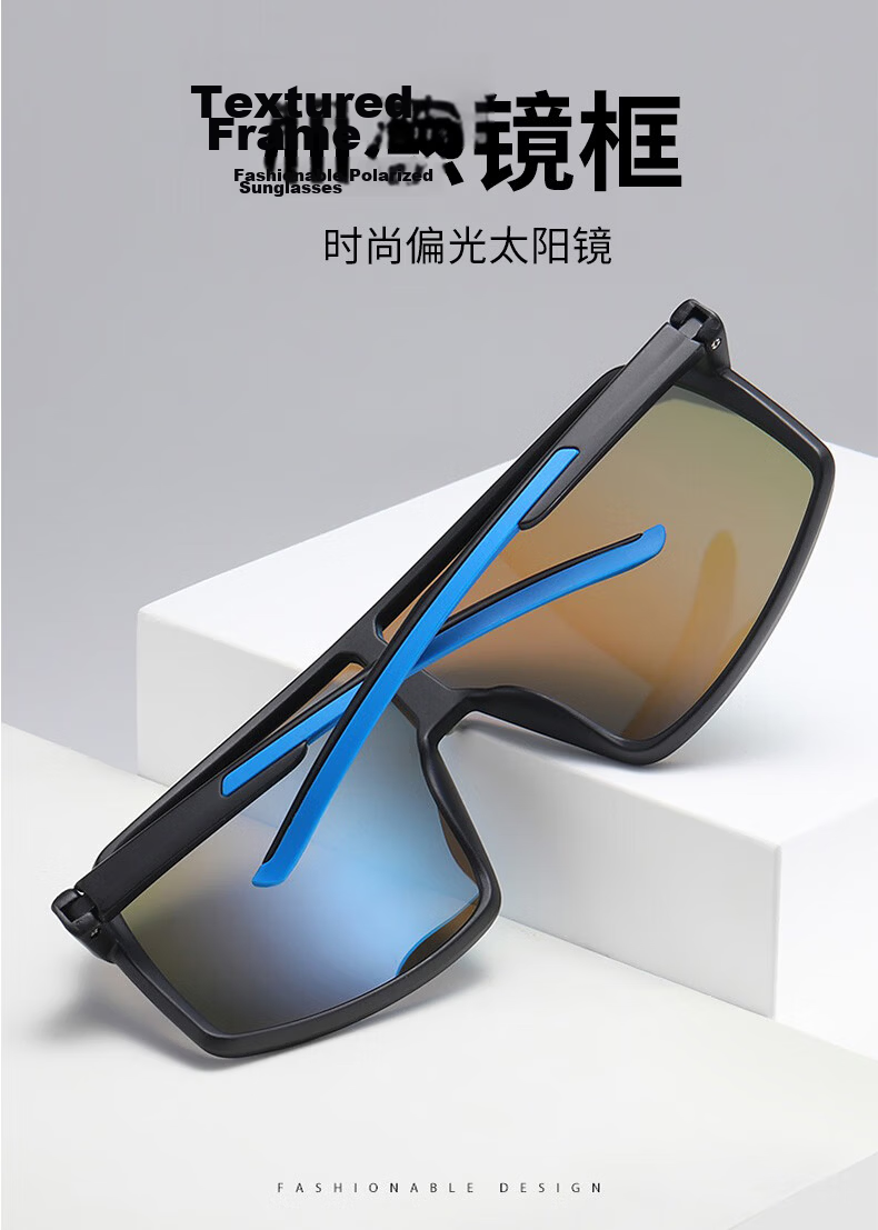 DRATRA Cycling Glasses Large Frame Outdoor Sports Marathon Running Windproof Sandproof Road Bike Polarized Sunglasses 3