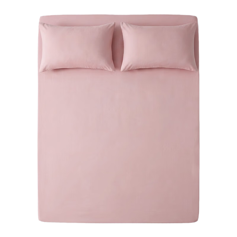 DEARREDAMANCY × JDear JD.com Co-branded Pure Cotton Knitted Ultra-Soft Class A Fitted Sheet 1.8m Soft Mist Pink