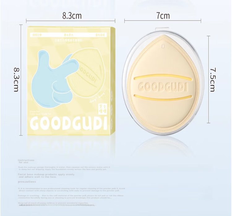 Goodi Big Fatty Cotton Candy Cushion Puff Large Makeup Sponge Dual-Use for Foundation Liquid, Dry and Wet, Non-Powder Absorbing 32