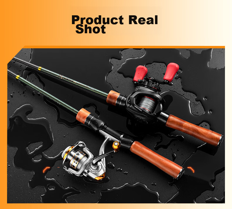 Jihu 1.8m Jihu PRO Straight Handle Telescopic L-Tuned Micro Lure Fishing Rod for Whitebait and Mackerel 26