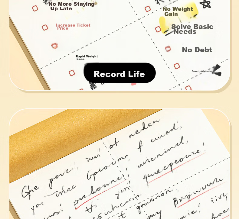 M&G A4 Draft Notebook, Middle School And Graduate Student Blank Calculation Notebook, Exam Thickened Scratch Paper Notebook, White Paper, 5 Books GA4561 for Junior High And High School 16