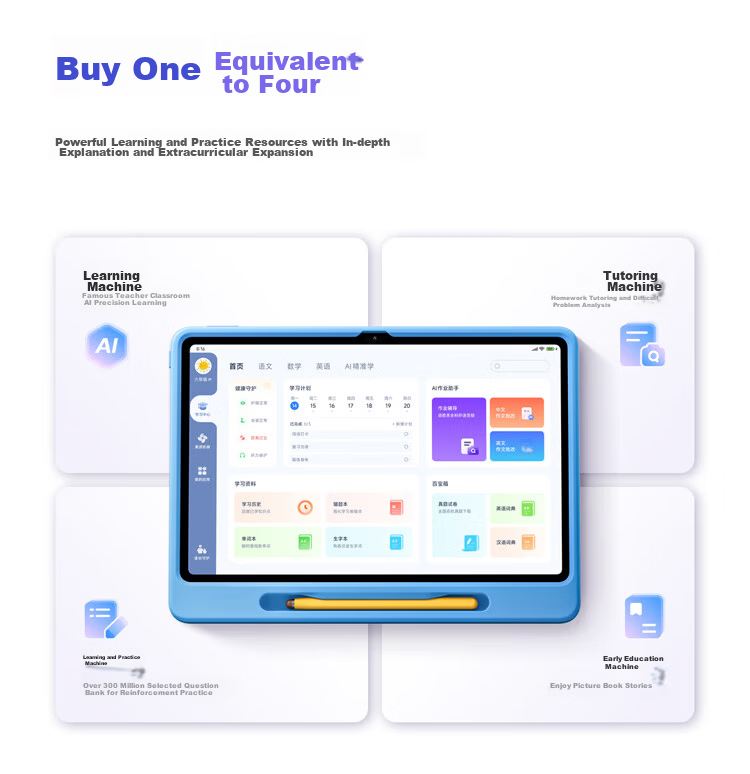 Xiaomi Redmi Pad 2 Le Xue Edition Learning Tablet 11-inch 2.5K Eye Protection Screen Surging OS2 Learning Device 6GB+128GB Gray Preschool Children 12