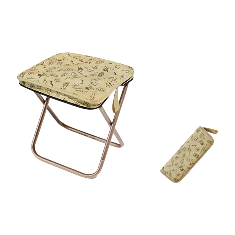 CAMEL Outdoor Folding Chair Camping Chair Picnic Aluminum Alloy Stool Fishing Stool Art Sketching Small Folding Stool F128