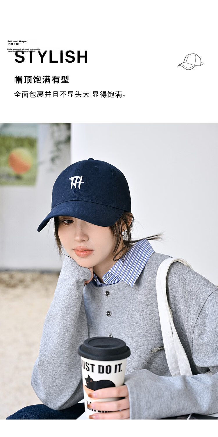 Zhenxiang Women's Baseball Cap Men's Sunshade Duckbill Fashion Slim Face Four Seasons Universal Premium Birthday Gift Y225 8